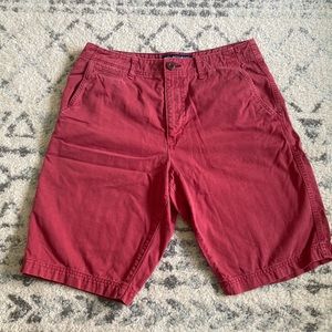 American Eagle Red Shorts Waist 34